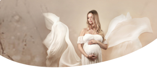 Pregnant Woman holding her baby bump