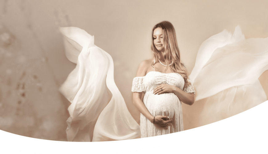 Pregnant Woman holding her baby bump
